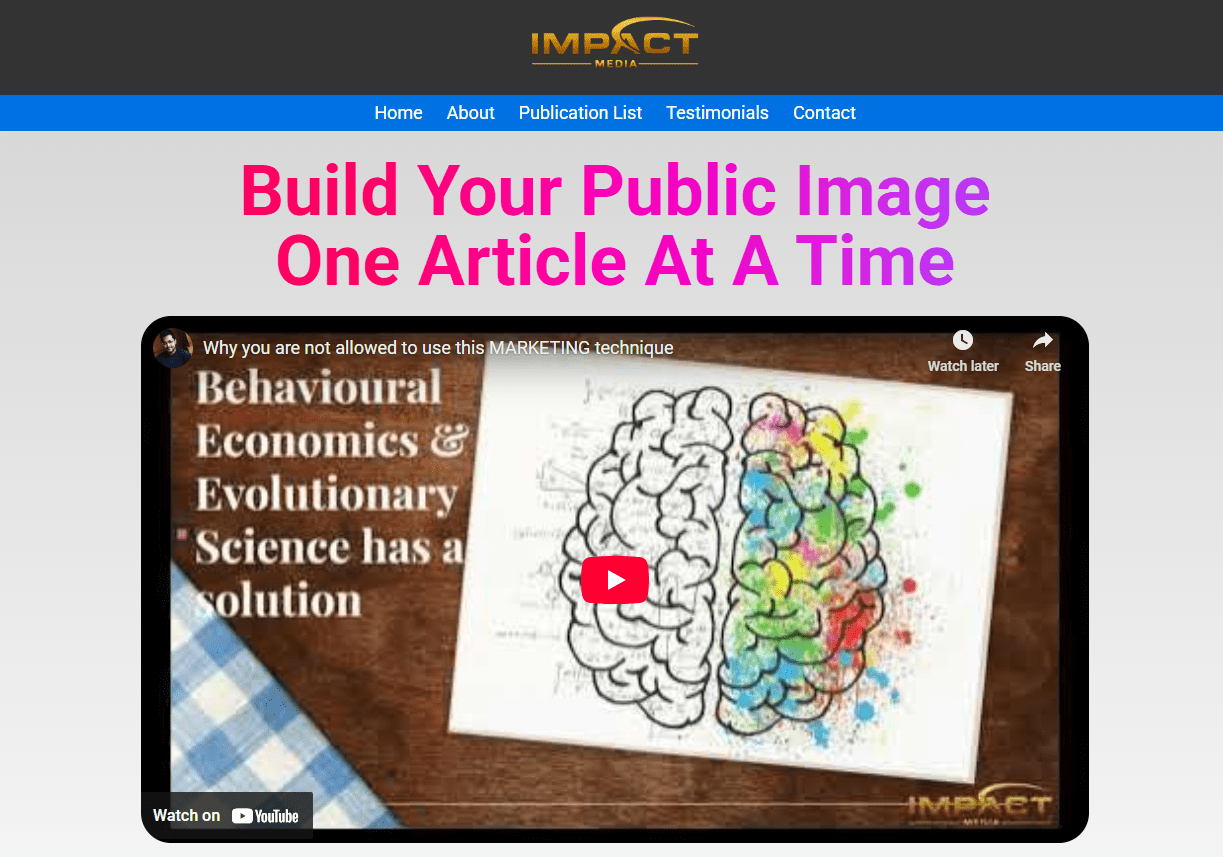 Impact Media Website